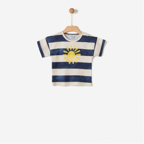 Yell-Oh! T-shirt με ρίγες και ήλιο 